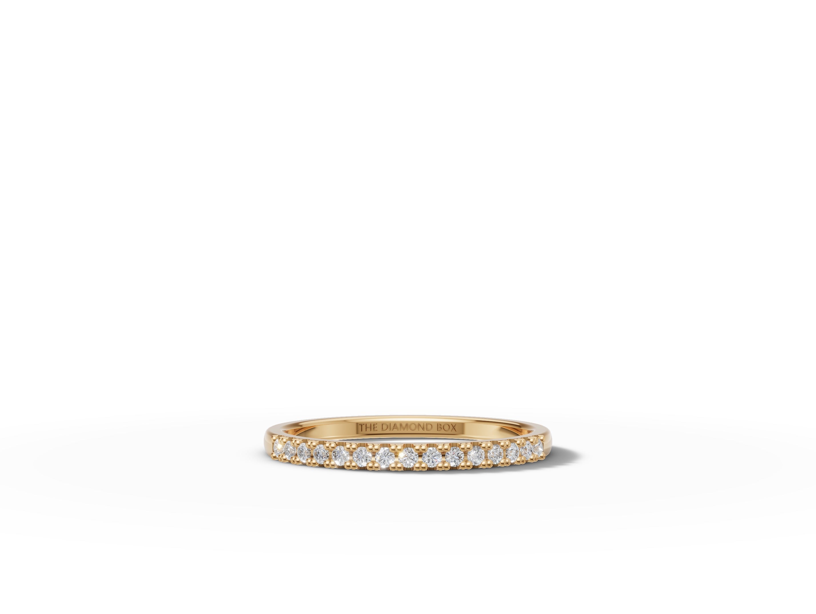 Gold Ladies Moissanite Band | 0,15ct