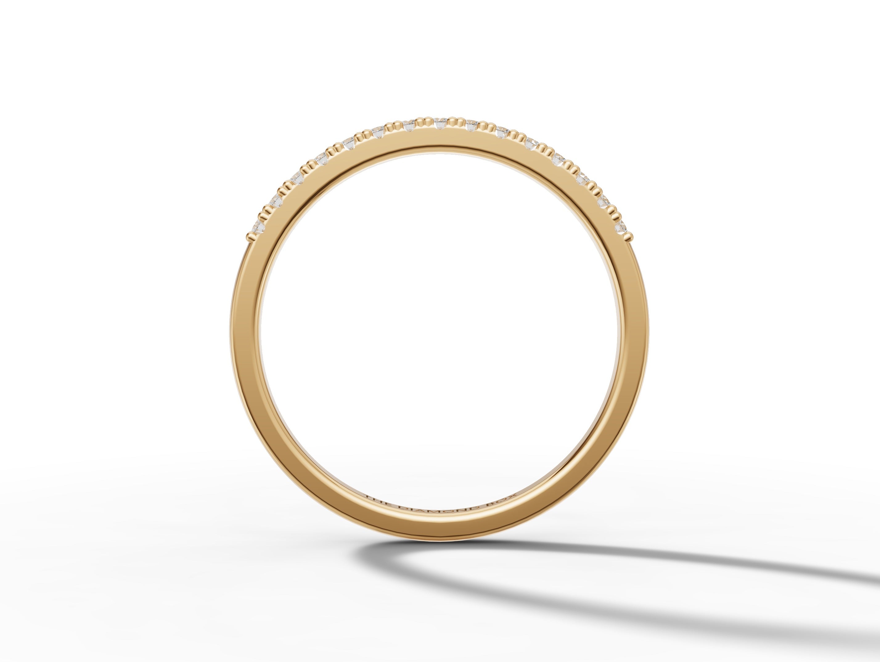 Gold Ladies Moissanite Band | 0,15ct