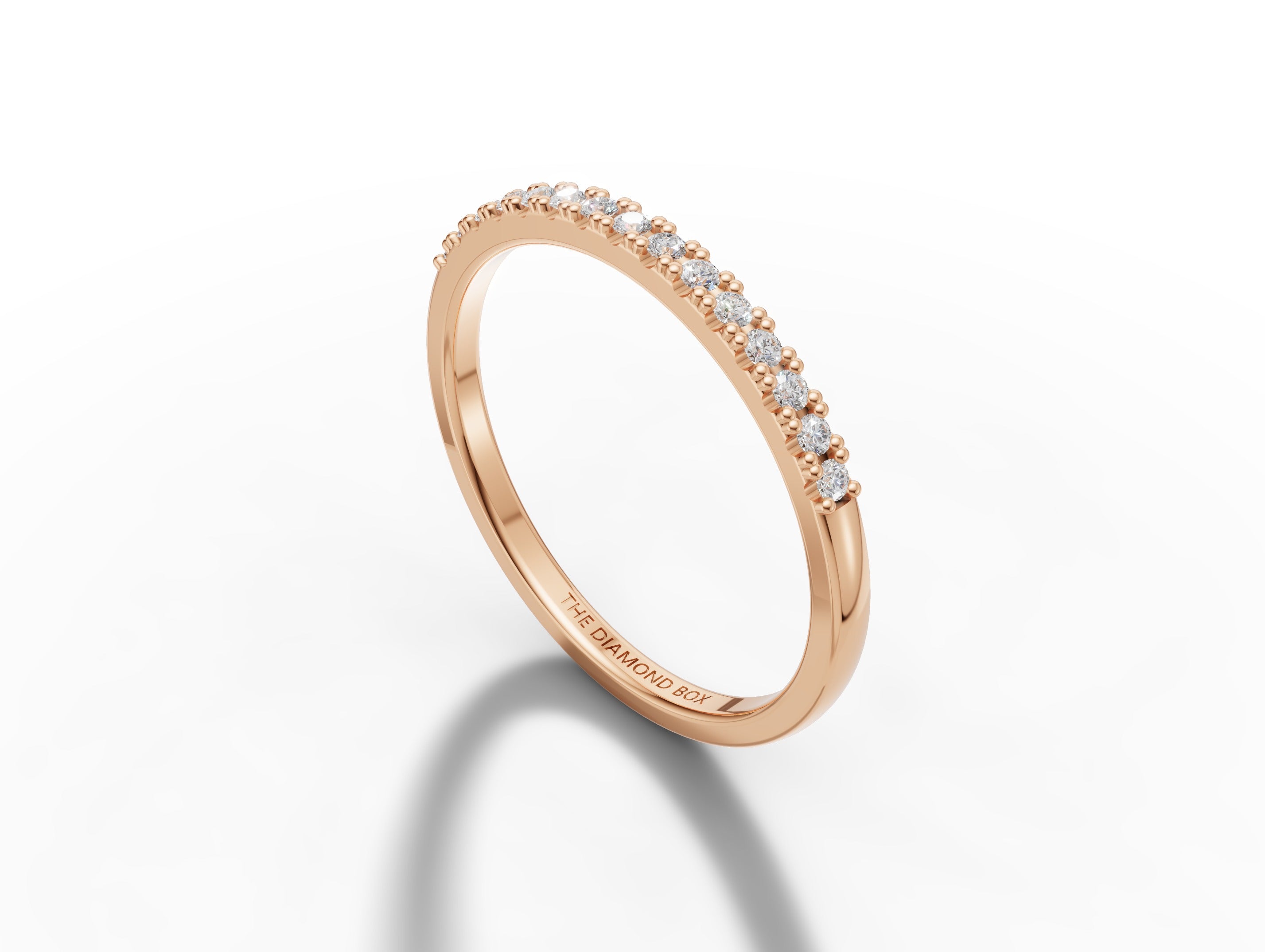 Gold Ladies Moissanite Band | 0,15ct