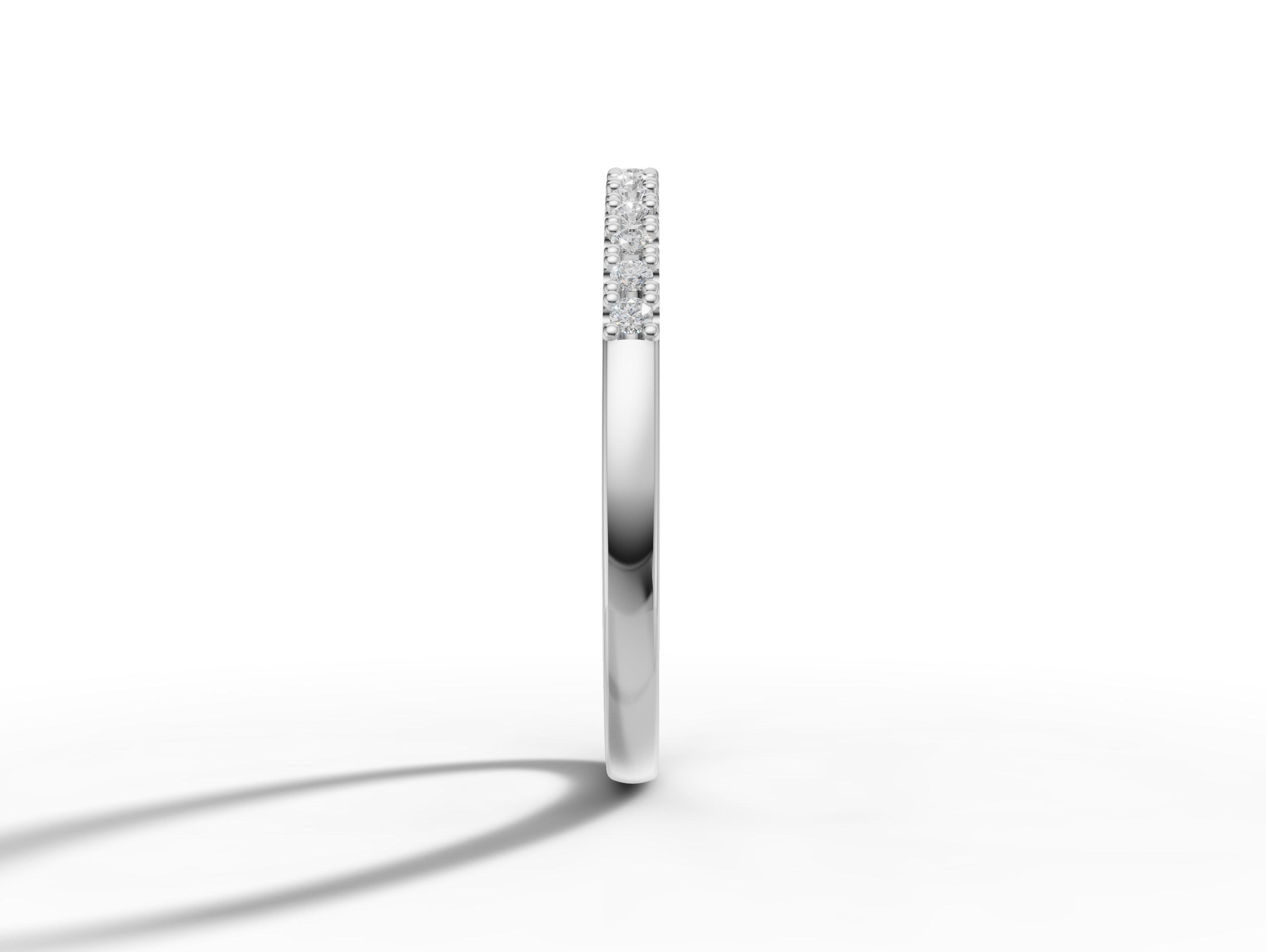 Gold Ladies Moissanite Band | 0,15ct