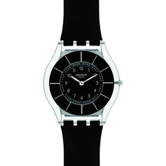 Swatch Skins Black Classiness Again Unisex Watch - SS08K103