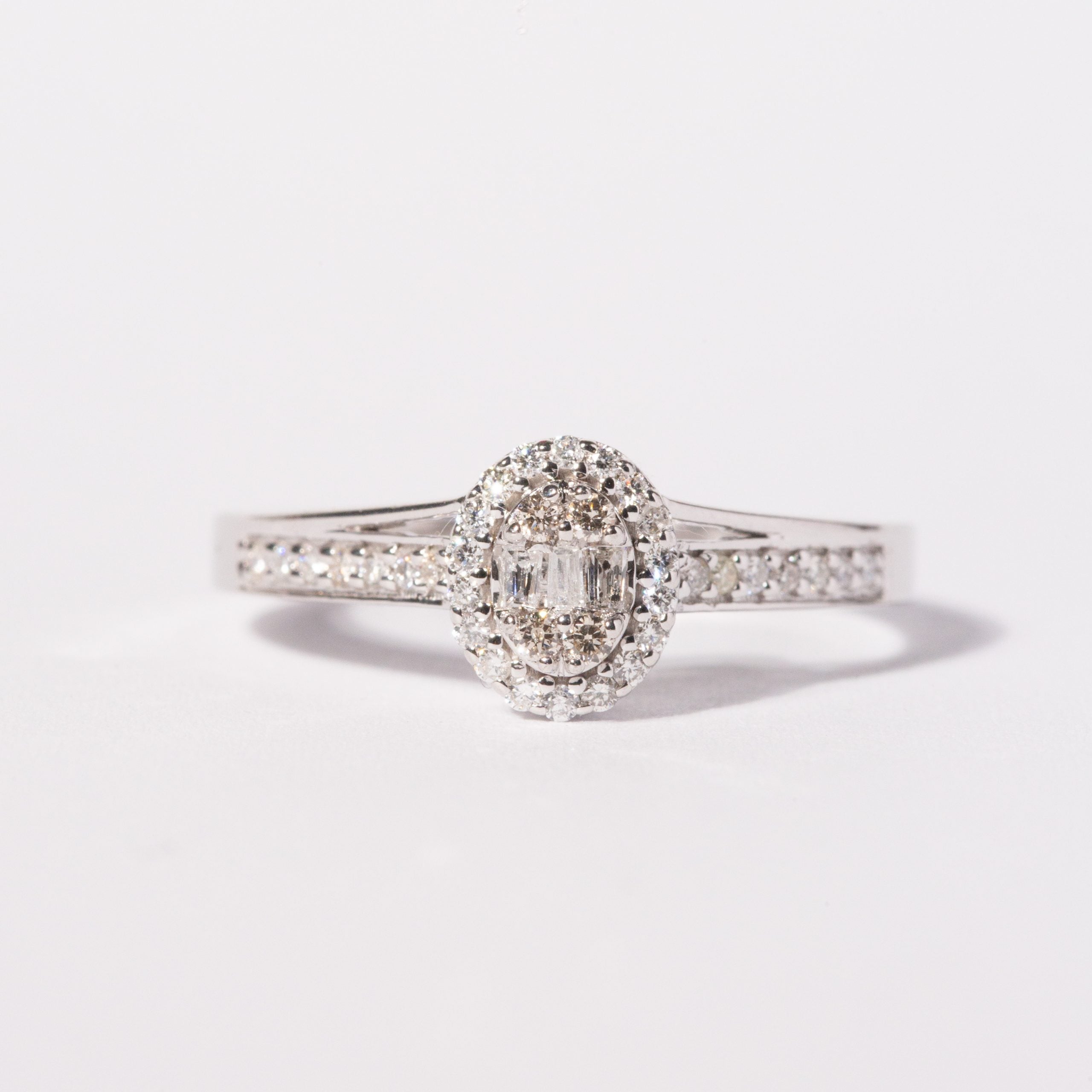 9ct White Gold Ladies Diamond  Engagement Ring - 1102278 The_Diamond_box_South_Africa