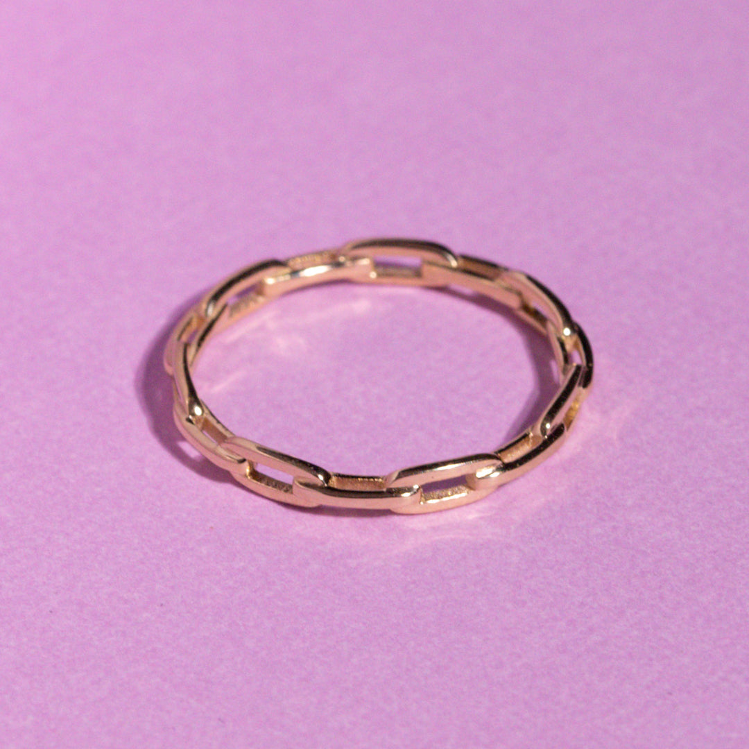 9ct Yellow Gold Ladies Link Band