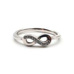 Ladies Sterling Silver Infinity Ring