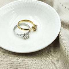 18ct White Gold Ladies 1,00ct Diamond Solitaire Engagement Ring