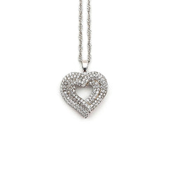 Sterling Silver Ladies Heart Pendant