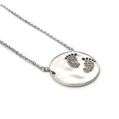 Sterling Silver Baby Feet Pendant
