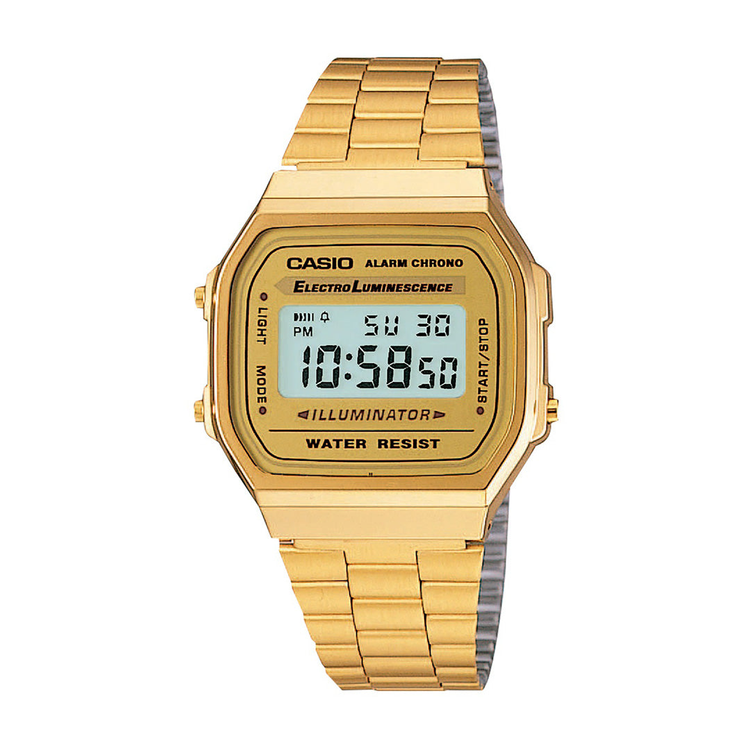 Casio Retro Illuminator Watch - A168WG-9