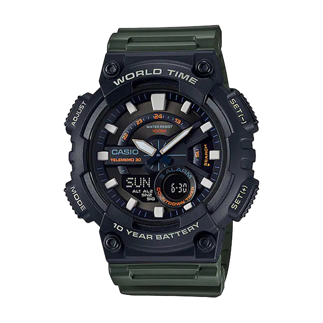 Casio Digital Gents Watch -AEQ-110W-3AVDF