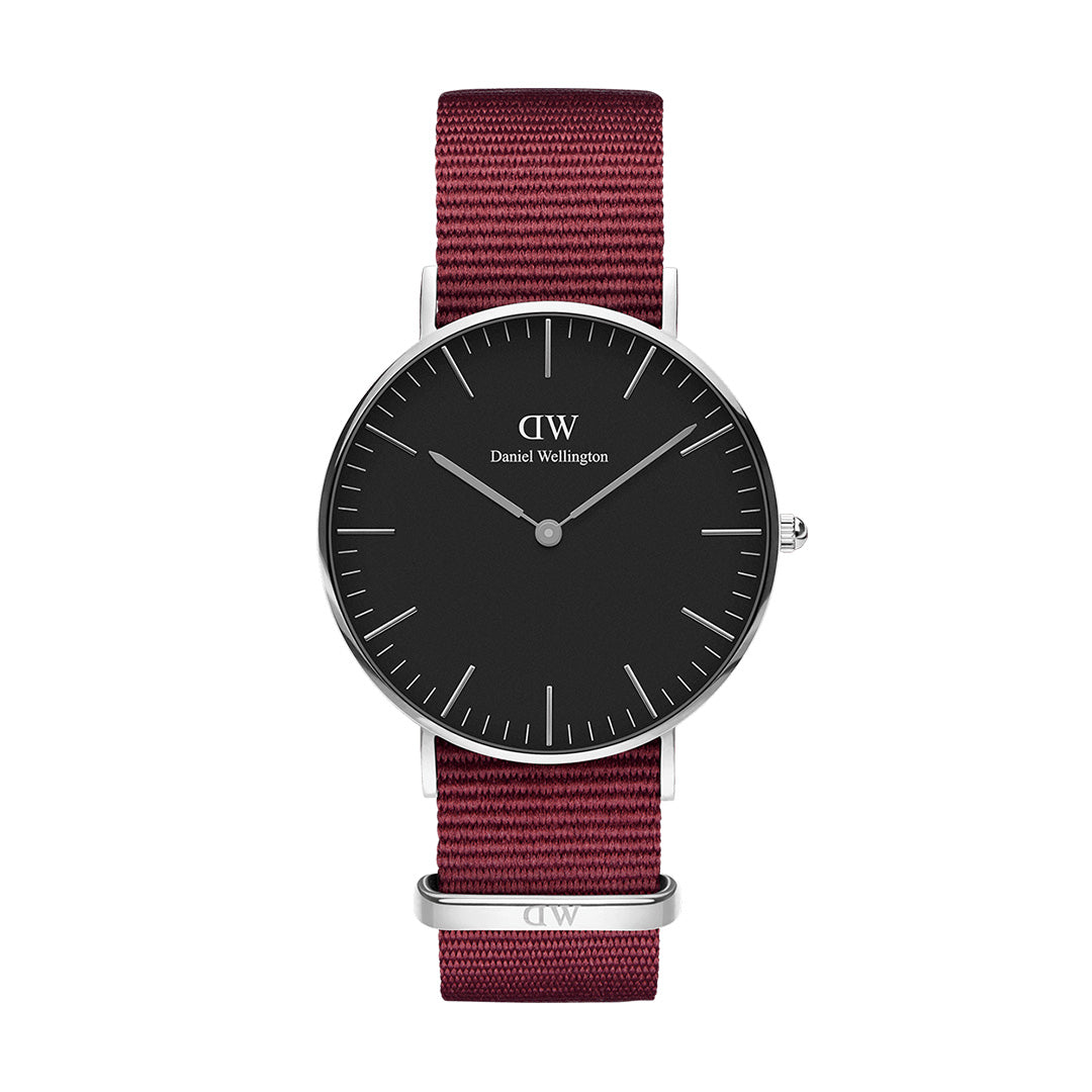 Daniel Wellington Classic Roselyn Watch (Silver &amp; Black) 36mm -  DW00100274