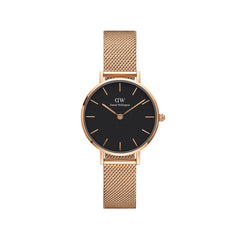 Daniel Wellington Petite Melrose Watch (Rose &amp; Black) 28mm- DW00100217