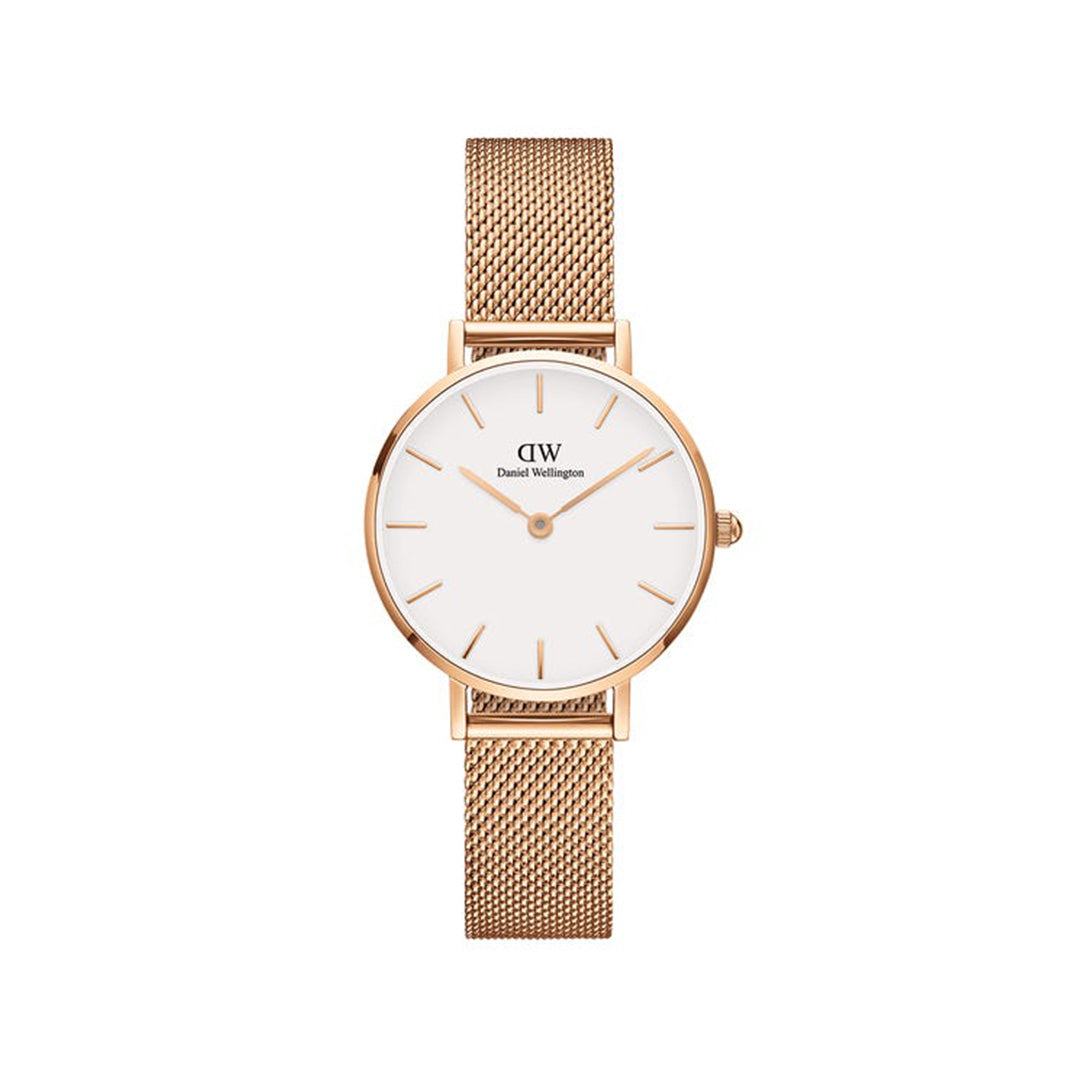 Daniel Wellington Petite Melrose Watch (Rose &amp; White) 28mm - DW00100219