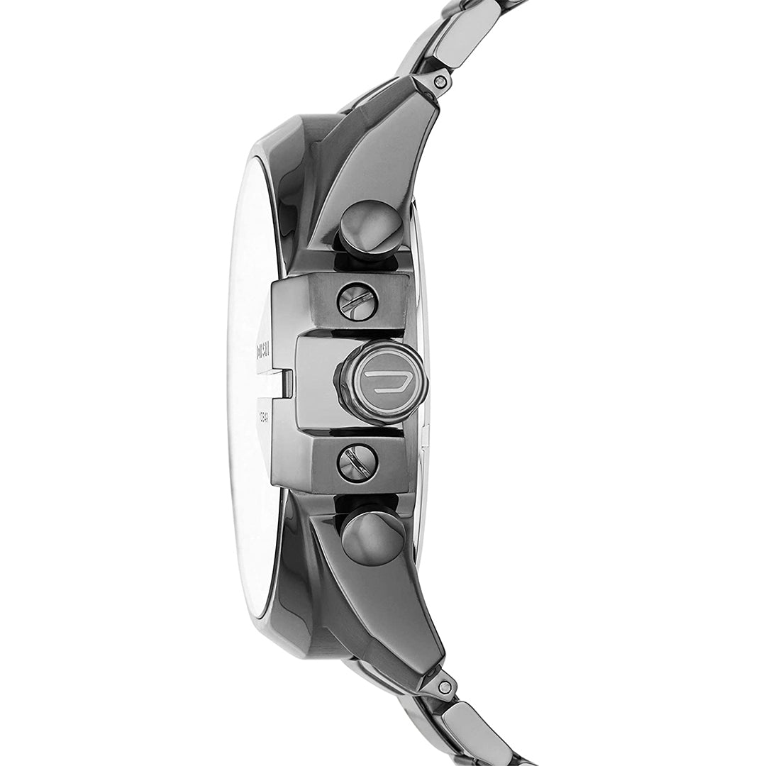 Diesel Men's Mega Chief Gunmetal Round Stainless Steel Watch - DZ4329