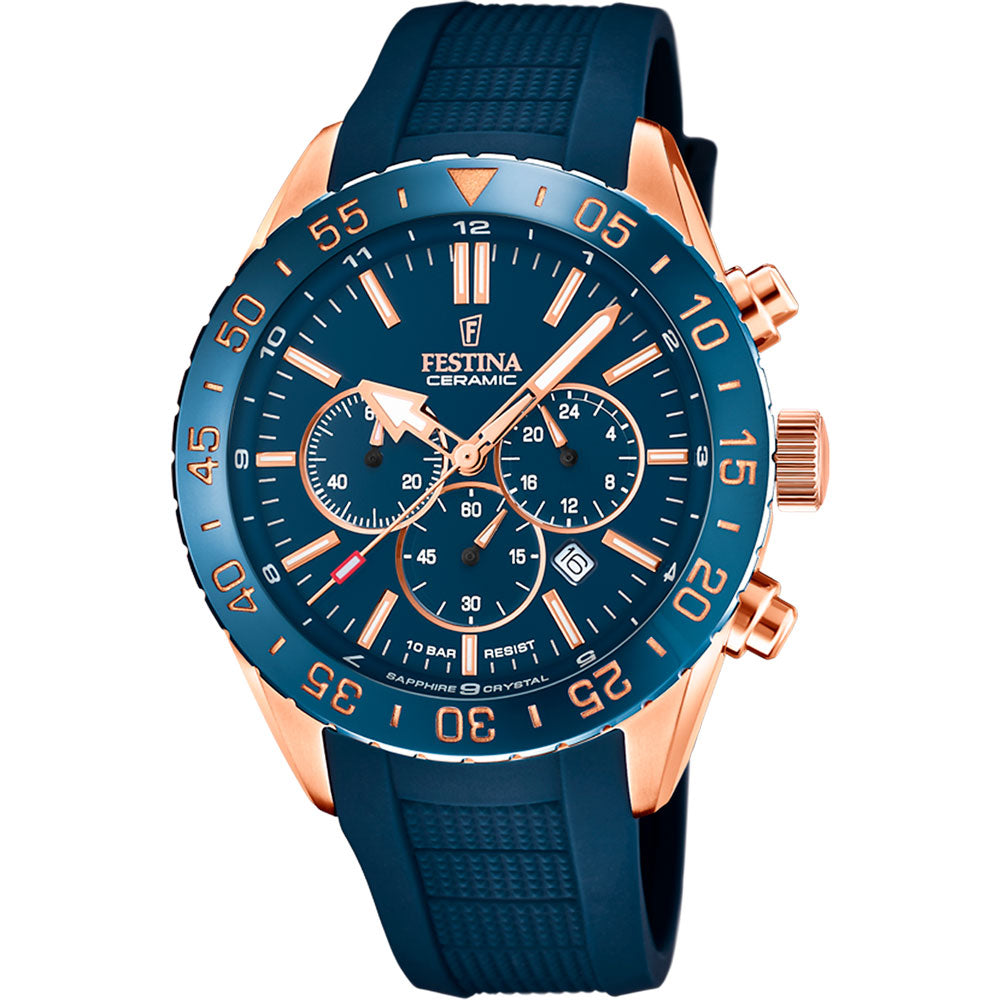 Festina Ceremic Chrono Gents Watch - F20516/1