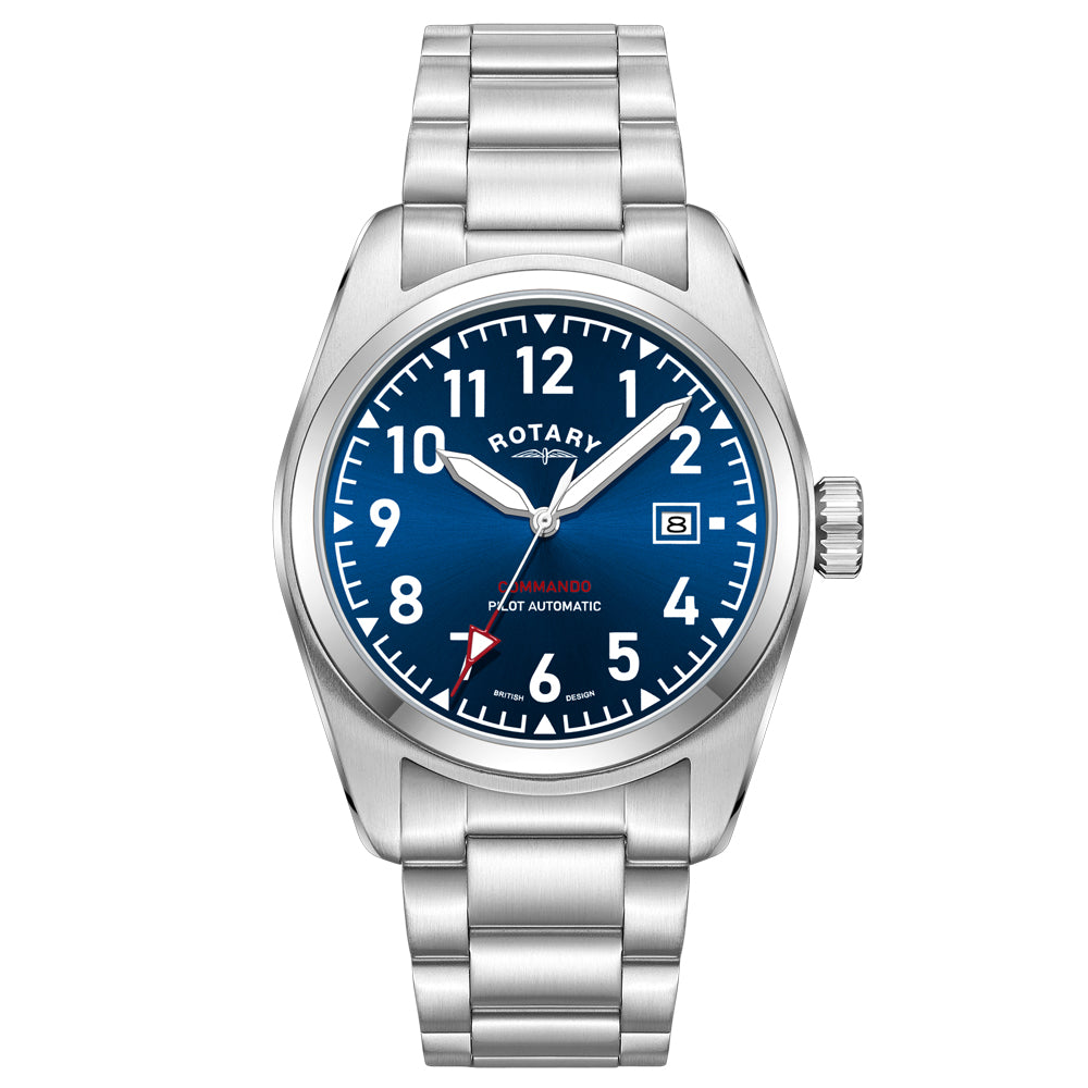 Rotary Commando Pilot Auto Gents Watch - GB05470/52 The_Diamond_box_South_Africa