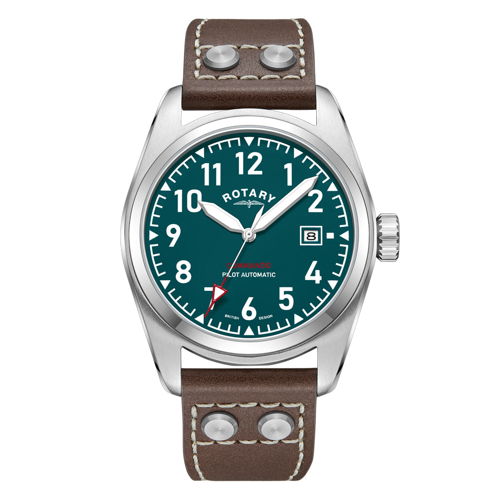 Rotary Commando Pilot Auto Gents Watch - GS05470/73