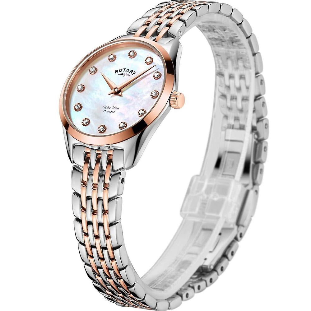 Rotary Ultra slim Ladies Watch - LB08012/41/D