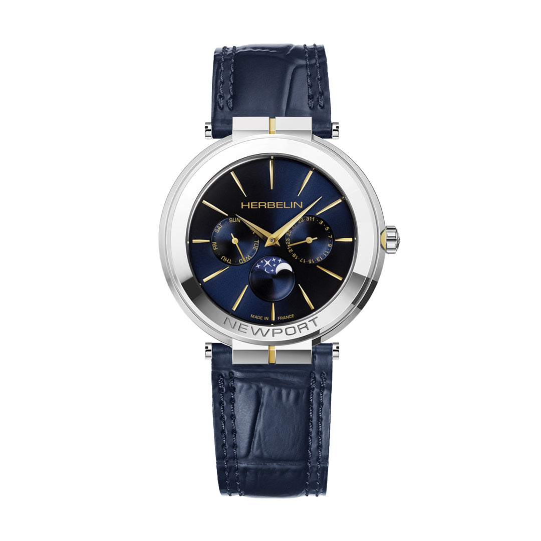 Herbelin Newport Slim Watch - 12722/T15BL