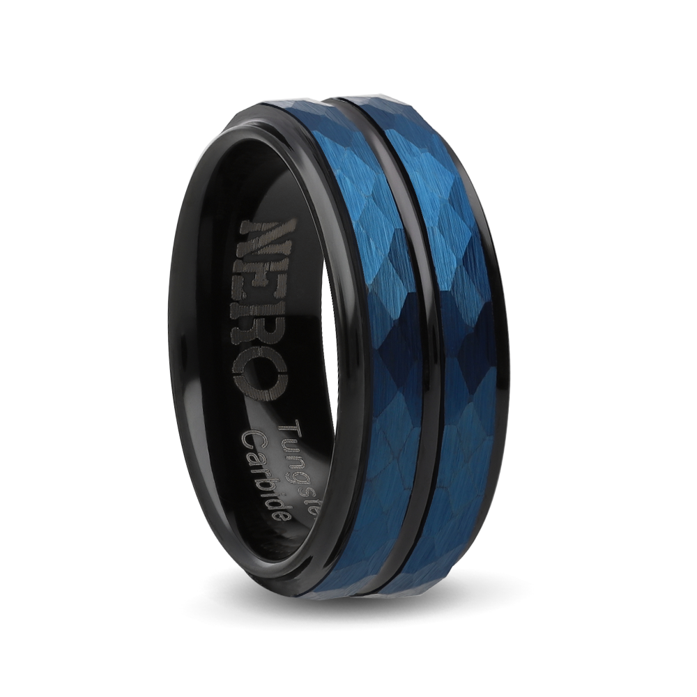 Nero Tungsten - Gents band | The Diamond Box Rings - The Diamond