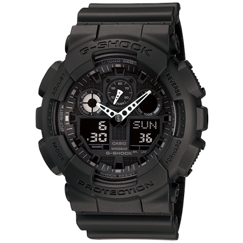 G-Shock Mens 200m Standard - GA-100-1A1DR