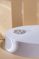 9ct White Gold Ladies Diamond Cluster Engagement Ring - 1102722